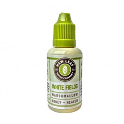 New Leaf Premium White Fields flavored eliquid in a plastic bottle